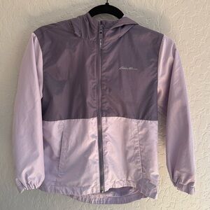 Eddie Bauer Two-Tone Purple Lavender Spring Jacket Girls Size 7/8